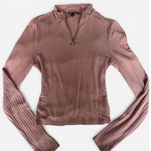 Ambiance Dusty Rose Long Sleeve Top